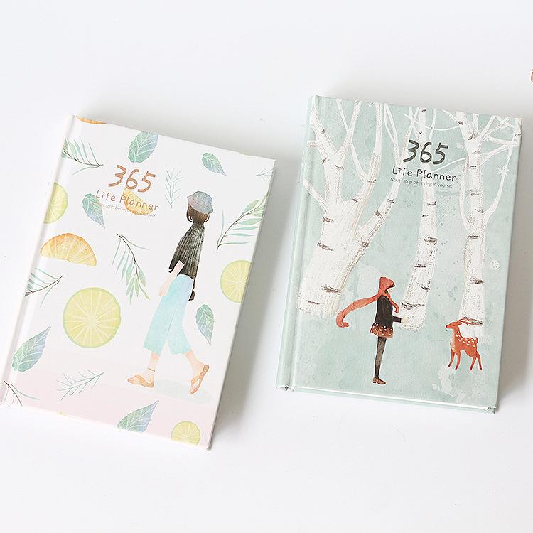 

Простые и свежие книги 365Hand Книга с расписанием и планами Блокнот в твердом переплете Цветной фиксированной страницы