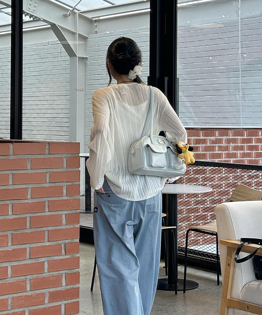 Paons Shering Bobusang Shoulder Bag Sky Blue