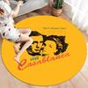 Tappeto Rotondo Area Tappeto Cancello di Attraversamento Vortex, Tappeto per Soggiorno Camera da Letto Divano Stanza dei Giochi Decorazione, Tappetino Antiscivolo