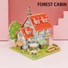 3D Paper Puzzle Montessori Miniature Houses Funny Carton Construction Models For Kids Handmade Educational Toys