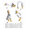 4PCS Animal Ornaments Mini Funny Computer Decor Goose Statues for Office Monitor & Dashboard Decor