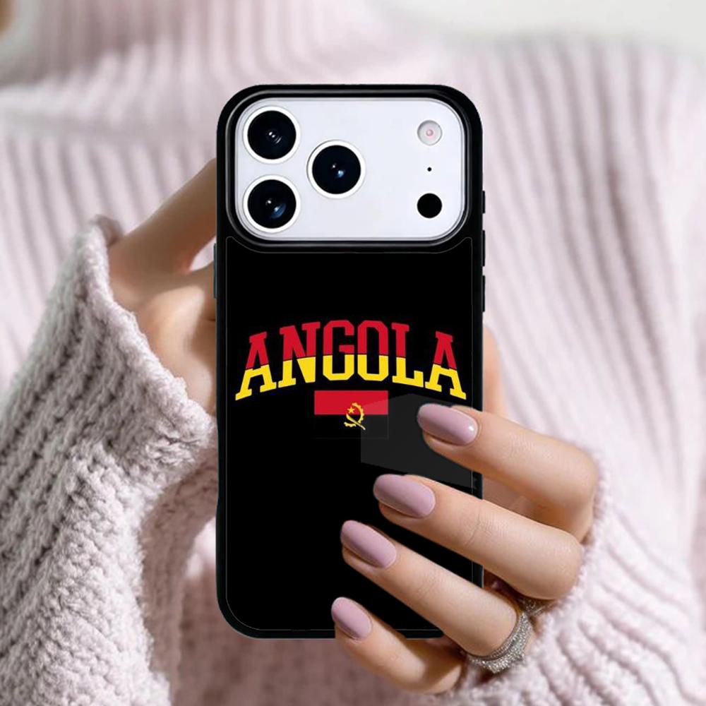 Angola flag Phone Case For Apple iPhone 17 Air 16E 15 14 Plus 13 12 11 Pro Max Mini Funda Cover