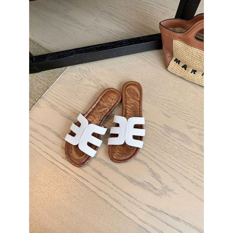

Sheepskin~ h slippers women s genuine leather retro casual beach vacation flat bottom seaside cool slippers outer wear summer 40