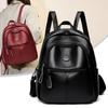 Soft leather backpack women's 2025 new versatile trendy backpack fashionable casual large-capacity mom travel bag