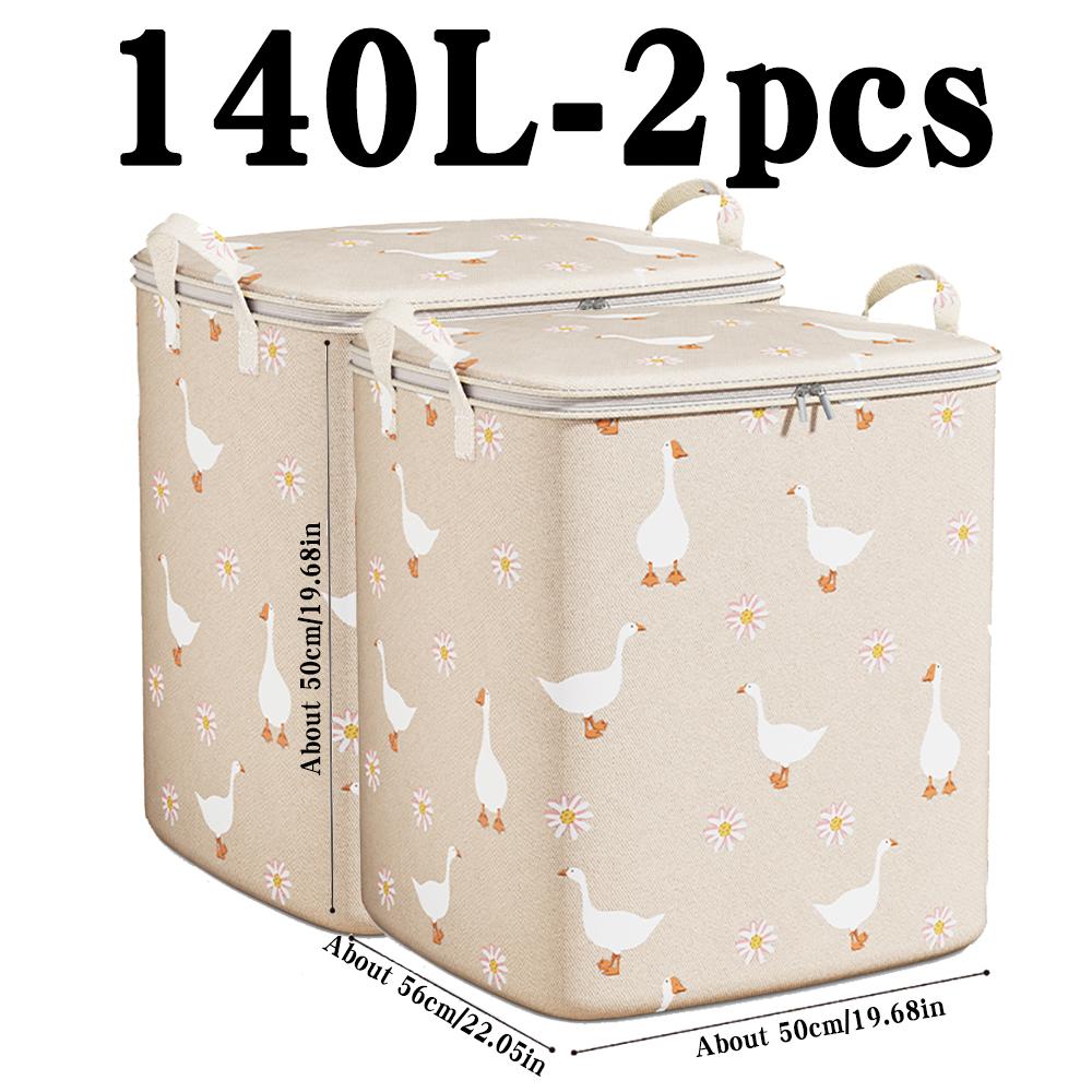 100/140/180L Kleider-Steppdecken-Aufbewahrungsbeutel Haushalts-Großraum-Steppdecken-Aufbewahrungsbox Kleiderschrank Vliesstoff Kleidung Umzugsgepäck
