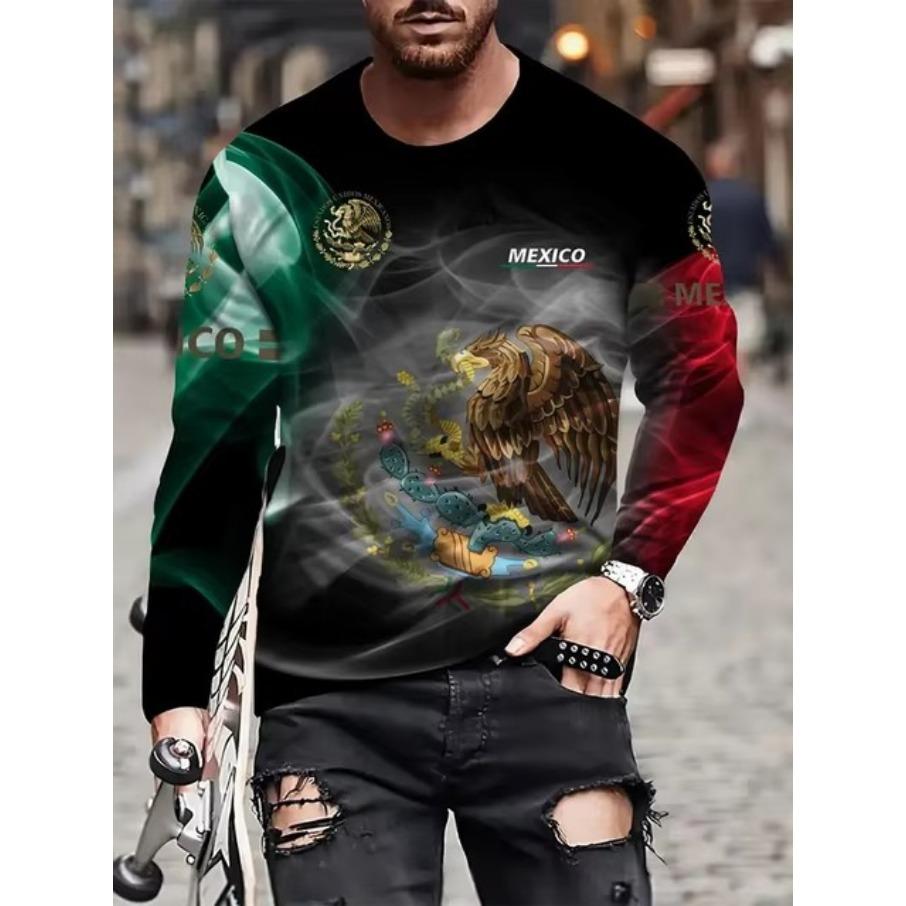 women o neck long sleeve 3d print t shirt