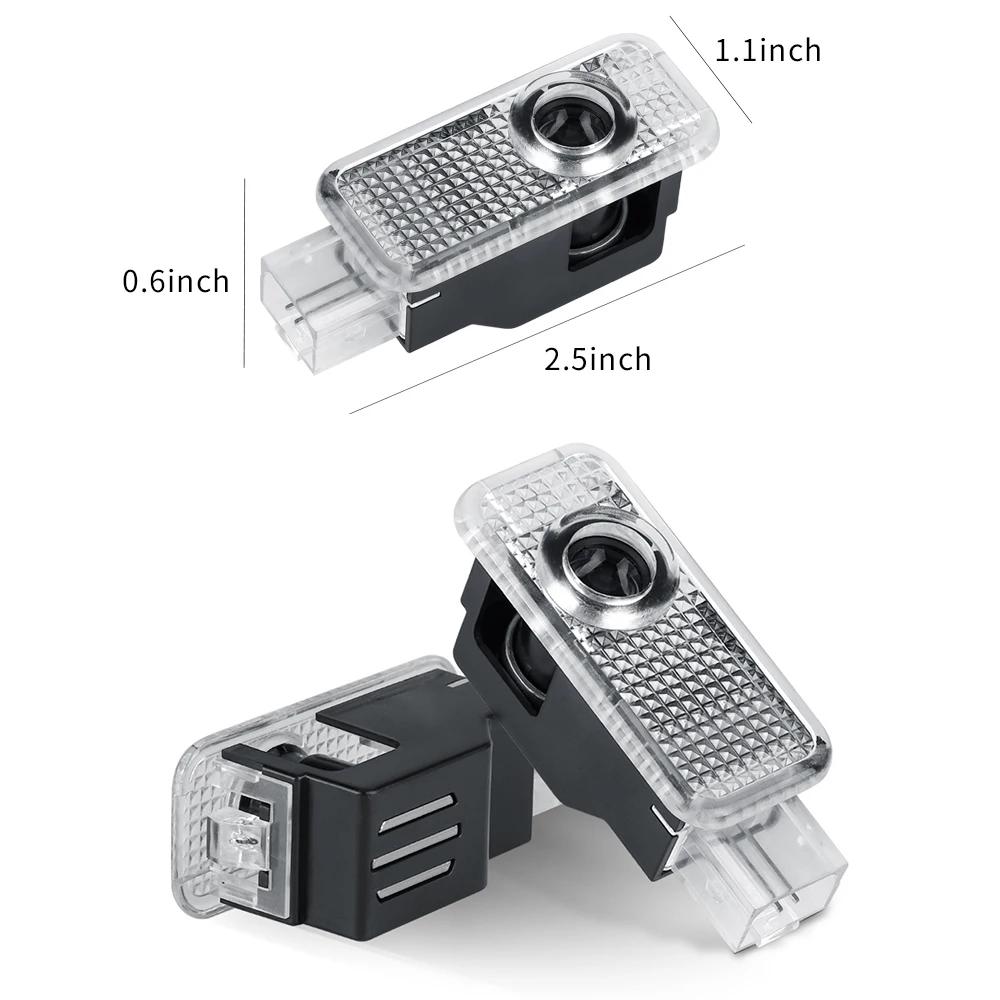 2Pcs HD Car Door Projector Laser Lamp Car Door Welcome Light For Hot Sline Q3 A5 A7 A3 Q5 Q7 A4L RS Quattro S3 S4 S6 S5 S7 S8