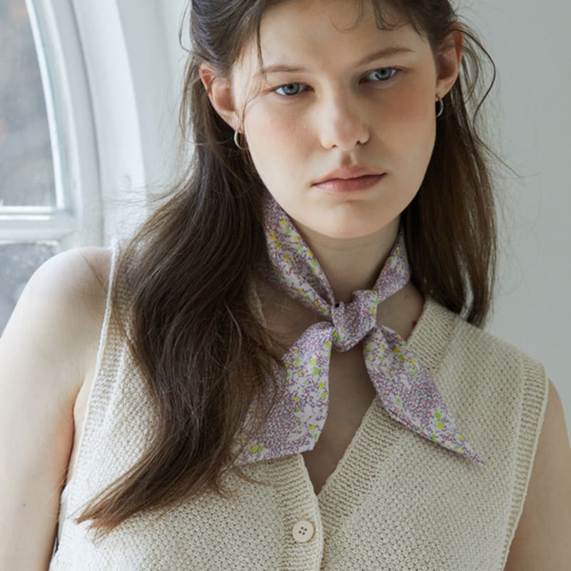 ANA MAISON Hide and Seek Twilly Silk Scarf [PMT-1421]