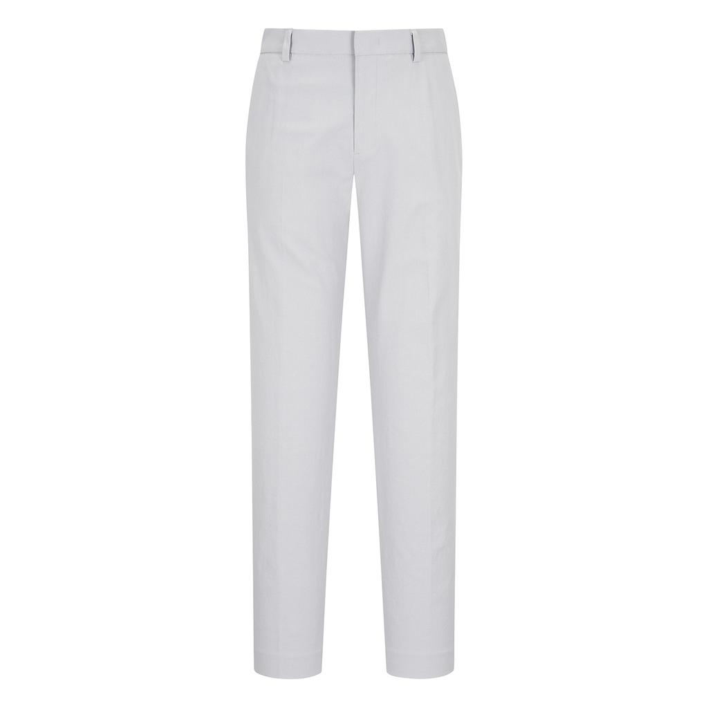 FERRAROMILANO Cotton Blend Stretch Slacks L/Grey (Am0Fbps10132)