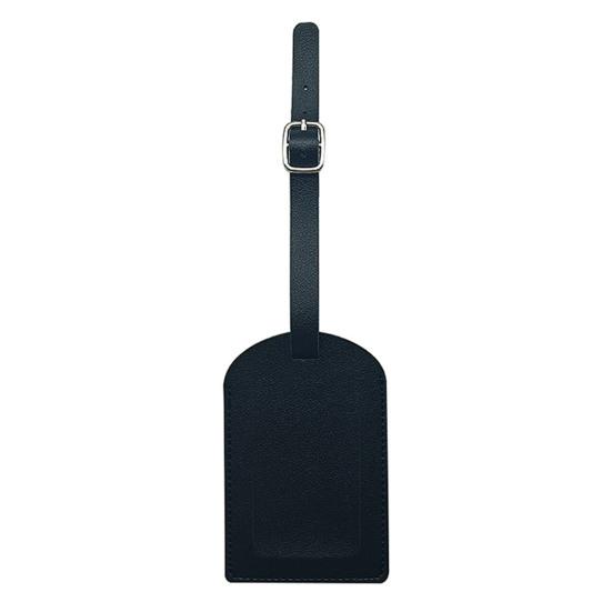 

Бирка для чемодана с защитой от царапин и откидной крышкой Легкая именная бирка для чемодана из искусственной кожи чёрный