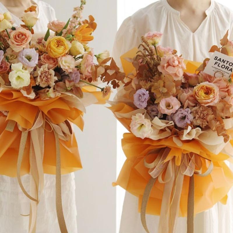 Carta da Regalo Elegante per Bouquet per Composizioni Floreali Carta da Imballaggio Impermeabile Elegante per Fiori Forniture per Fioristi