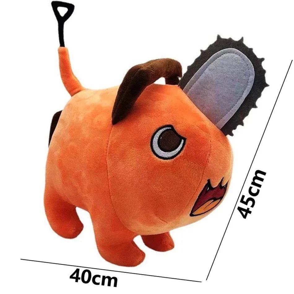 Kettensägen-Teufel Pochita Plüschtier Aus Chainsaw Man Orange Kissen Weiches Stofftier Für Kinder Geburtstag Weihnachtsgeschenk