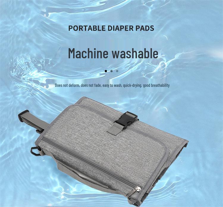 Foldable Waterproof Mummy Bag with Washable Summer Changing Pad