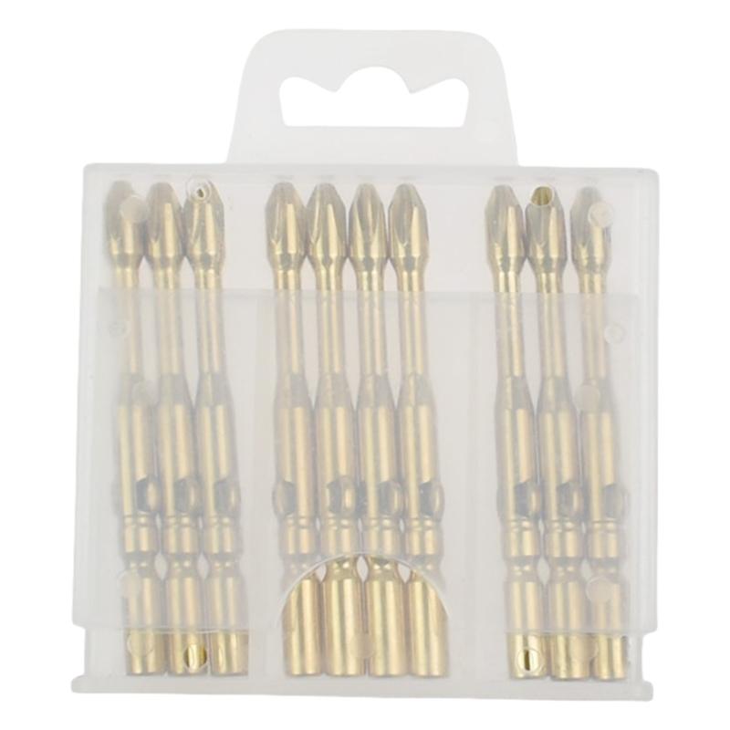 

10Pcs Magnetic Screwdriver Bit 5mm/6mm Impact Electric Drill Bit Set Screw Drill Head Power Tool Drill Attachment Part