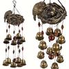 Bird Nest Wind Chime, Bird Bells Chimes with 12 Wind Bells for Glory Mother'S Love Gift, Garden Backyard Church Hanging Decor