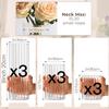Glass Cylinder Vases Clear Ribbed Bud Vases for Centerpieces Weeding Decoration, 4 inch 6 Inch 10 Inch Tall Clear Flower Vases