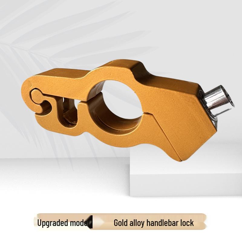 Anti-Theft Motorcycle Brake & Throttle Lock with Alarm