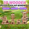 3D Puzzle Solar  Windmill Toy Science Toy DIY Physics Educational Kit for Kid Model Solar Power Technology Experiment Stem Kit