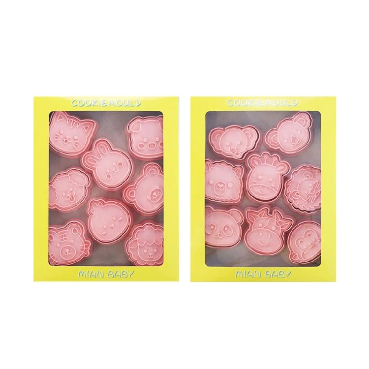 

16Pcs Plastic Biscuit Molds Cookie Stamps DIY Cake Molds Kitchen Cooking Tool 1