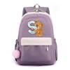 Zaino in Tela Stampata Orsetto 26 Lettere dell'Alfabeto Inglese Cartella Scolastica Zaino Kawaii per Ragazza Zaino per Libri Borsa Scolastica Studente Regalo Teen