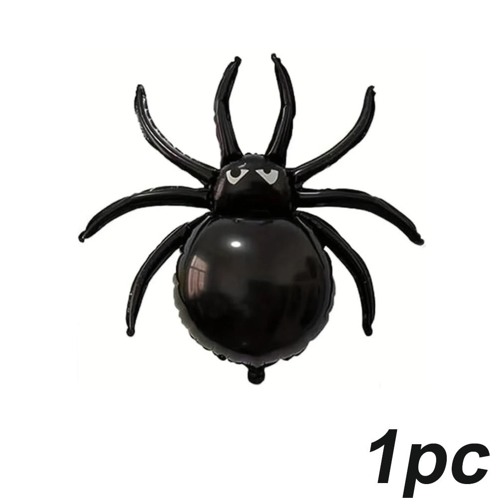 

1/5/10/20PC Halloween Large Spider Balloon Black Foil Balloons Party Trick Joke Decor Haunted Hous Horror Props Wall Decoration 32inch
