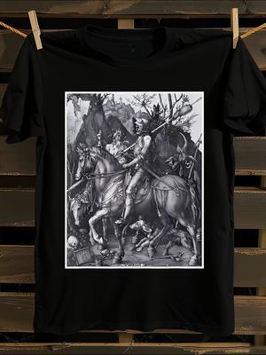 Medieval Knight & Death's Albrecht Durer Art Reproduction T-Shirt