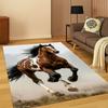 Tappeto Animale Cartoon Cavallo Steed per Camera da Letto Soggiorno Divano Sala Giochi Zerbino Decorazione Casa, Tappeto Area Bambini Antiscivolo