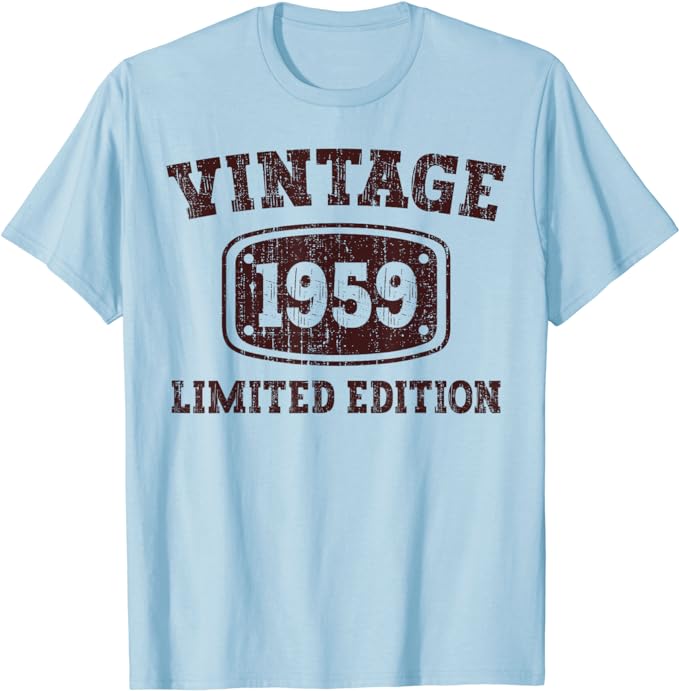 65 Year Old Gifts Vintage 1959 65th Men Women 65th Birthday T-Shirt Legends Were Born in 1959 Year of B-day Tee Top Dad Mom Gift