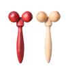Personalized Roller Massager Wooden Face Massager Facial Massager Double Wheel Pull Wheel Face Massager