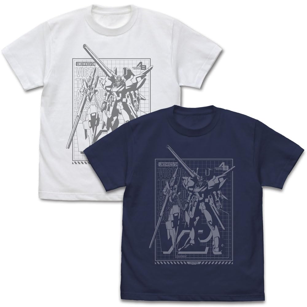 [Official] COSPA Mobile Suit V Gundam V2 Assault Buster Gundam T-Shirt WHITE L Size