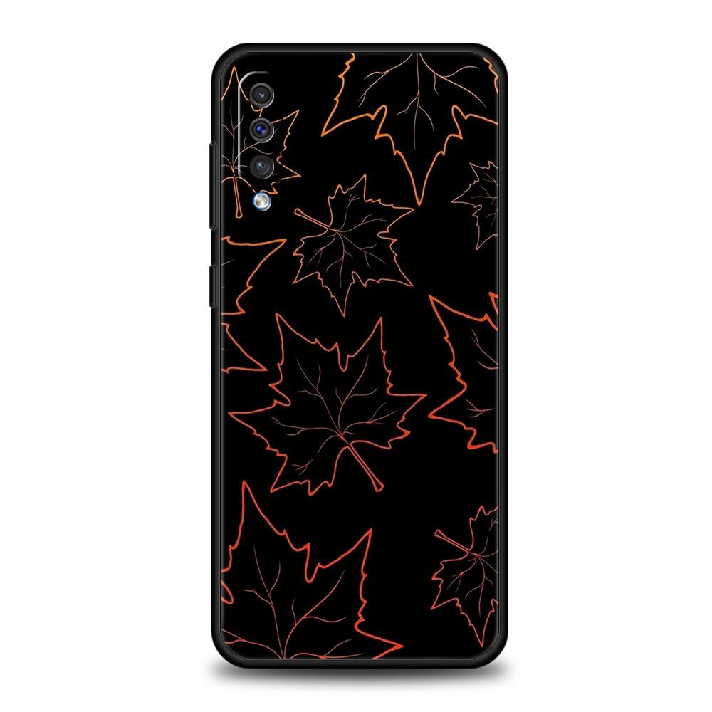 leaves fall fox pumpkin Halloween Case For Samsung A54 A52 A14 A50 A70 A30 A40 A20S A20E A02S A12 A22 A34 A42 A32 5G A04s Cover