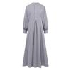 GMXIA Stile Tempo Libero Primaverile Cardigan Retrò Girocollo Abito a Svasatura Larga per Donna