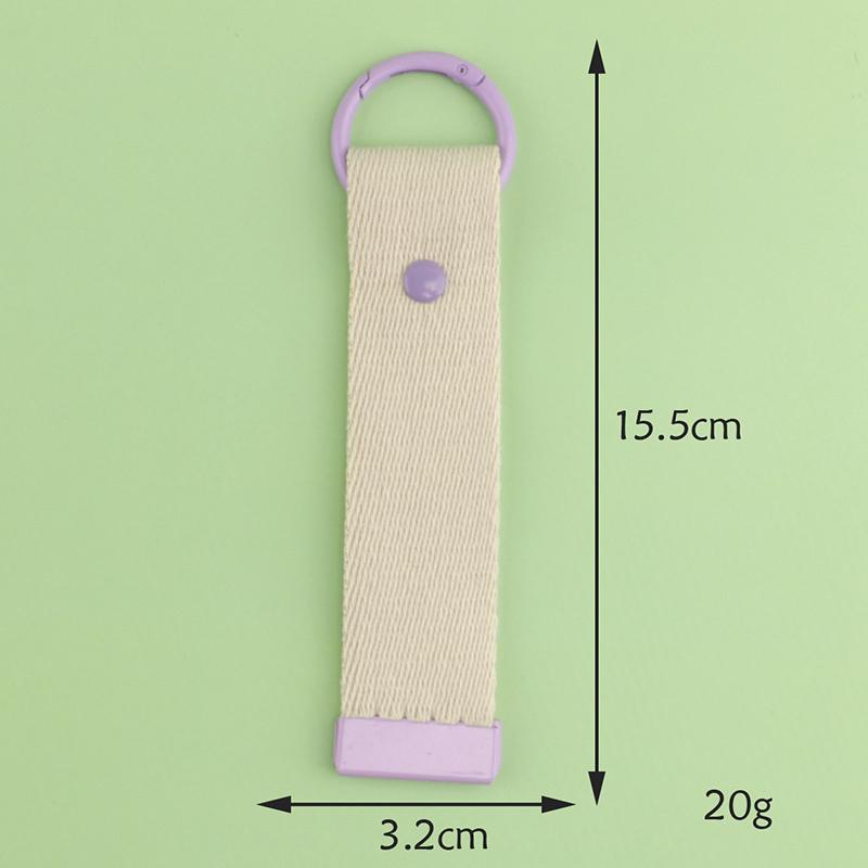 

Webbing Strap Colorful Ribbon Rope Keychain Simple Durable Keychain Lanyard Versatile Ins Diy Strap Unisex