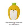 Cute Fruit Seal Shaped Latex Squeaky Dog Toy Durable Bite Resistant Teething Chew Toy for Small Medium Dogs Puppies Relieve Boredom