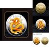 Chinese Dragon Memorial Medal 3d Colorful Relief Badge Perfect New Chinese Style Ornament