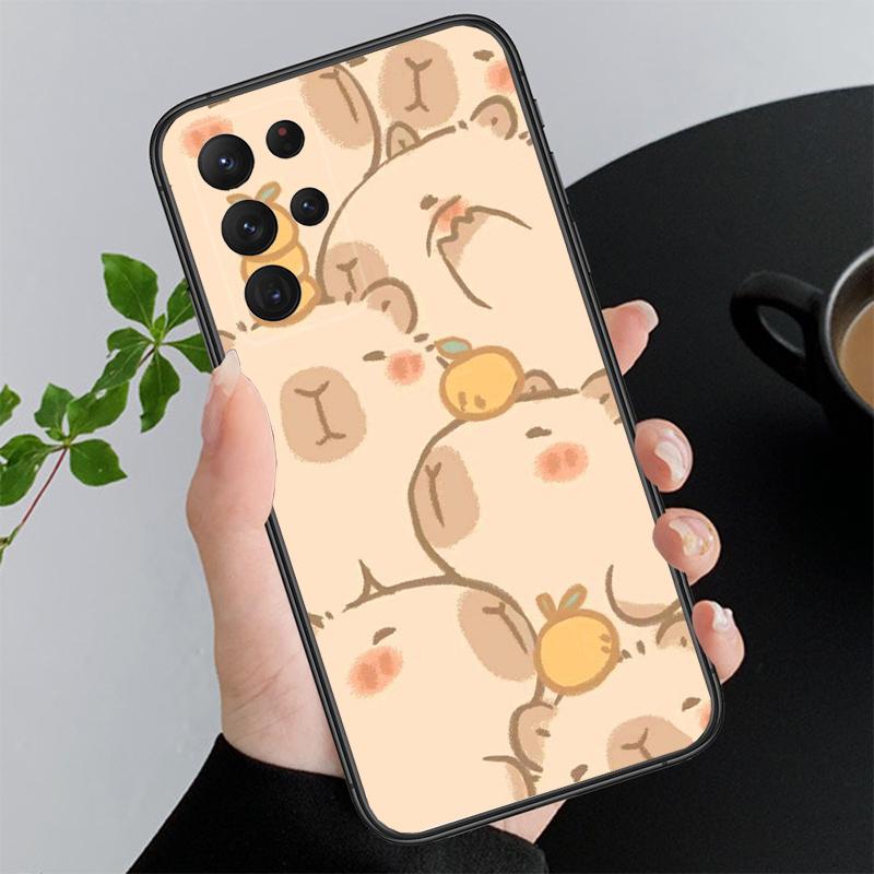 

Cartoon Cute capybara Phone Case For Samsung A55 A16 A56 A36 A35 A15 A53 A54 A33 A34 A25 A05S A52 A52S A14 A24 A26 A71 A55