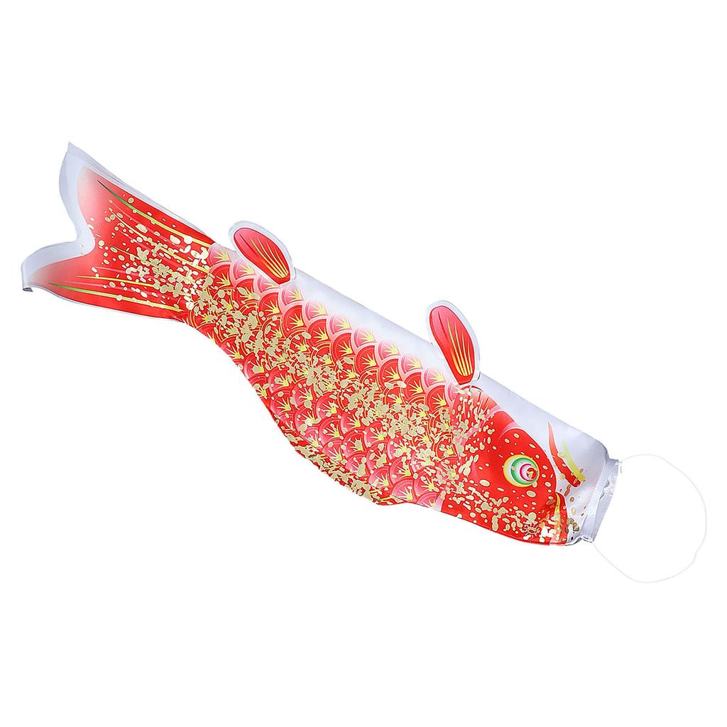 Japanese Style Fish Windsock Flag Satin Outdoor Yard Garden Hanging Decoration for Birthday Holiday Housewarming Gift