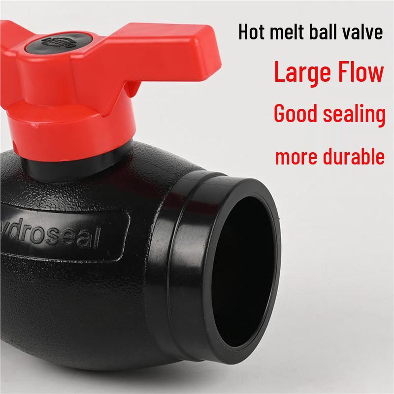 Large Flow PE Pipe Valve: Heat Fusion Ball Valve for Tap Water (20, 25, 32mm)