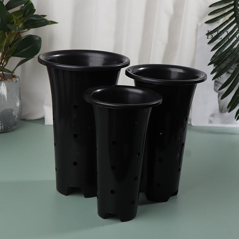 1 Stück Orchideentopf, Netzlöcher, Tasse, verdickter Blumentopf, atmungsaktive Kontrolle, Wurzelpflanzen-Pflanzgefäß, Vertiefung, Blumentopf für Gartendekore
