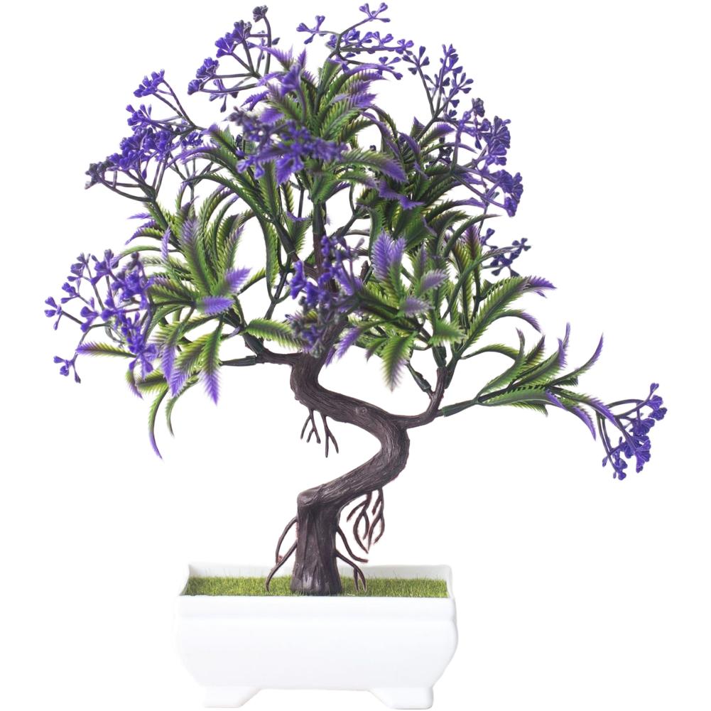 Artificial Flower Potted Plant Plastic Bonsai Fake Pine Tree Indoor Plastic Simulated Tree Potted Plants Table Potted Ornaments