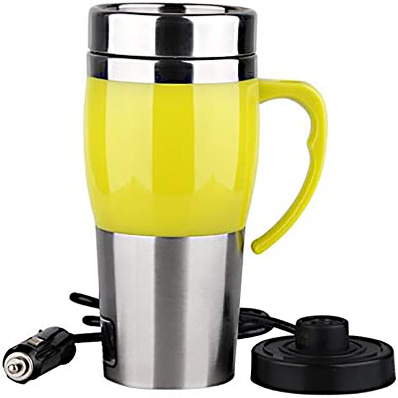 1 Set 12V 400ML Car Electric Kettle Car Heating Cup Thermos Heating Water Bottle Car Kettle Thermos for Water Tea Milk