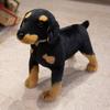 Simulierte Schwarze Power Hund Weiche Plüschtiere Niedliches Stofftier Welpen Foto Requisiten Begleiter Puppen Geburtstagsgeschenke Für Kinder