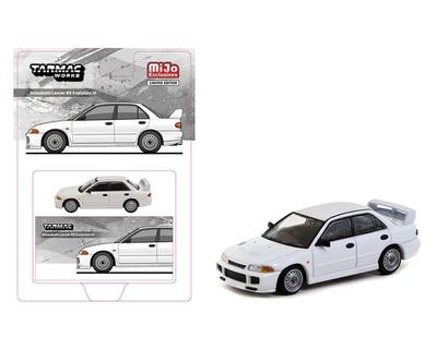 Tarmac Works 1/64 Mitsubishi Lancer Evolution III Weiß (MiJo Exklusiv) [Parallelimport]