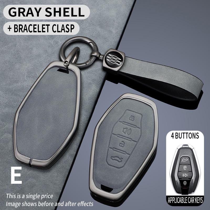 Chery Jetour X70S X90 Kaiyi X3 X5 Key Case: Full Package Metal Protective Remote Shell