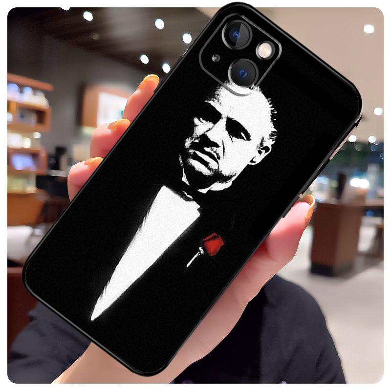 The Godfather Movie Italian Mafia Case For iPhone 16 11 12 13 14 15 Pro Max Plus 13 Mini X XS Max XR Plus Cover Coque