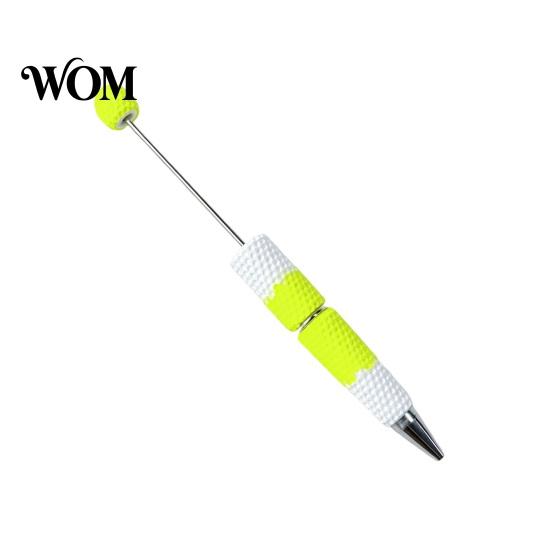 Craft Pens for Adults DIY Beadable Pen, Colorful Fancy Beaded Crafting Ballpoint Rainbow Gradient Gift Students, Party Favors, Creative Office