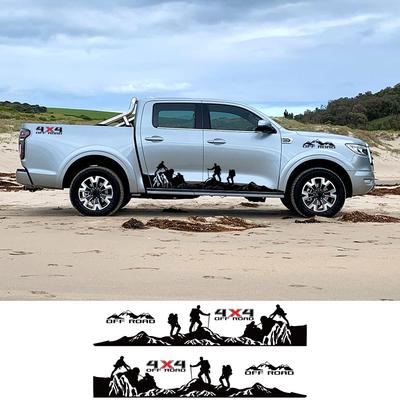 Autocolant lateral pentru ușa pickup-ului pentru Great Wall GWM Pao Poer Wingle Truck 4X4 Autocolante pentru autovehicule de autovehicule Vinil Decor Decor Accesorii auto