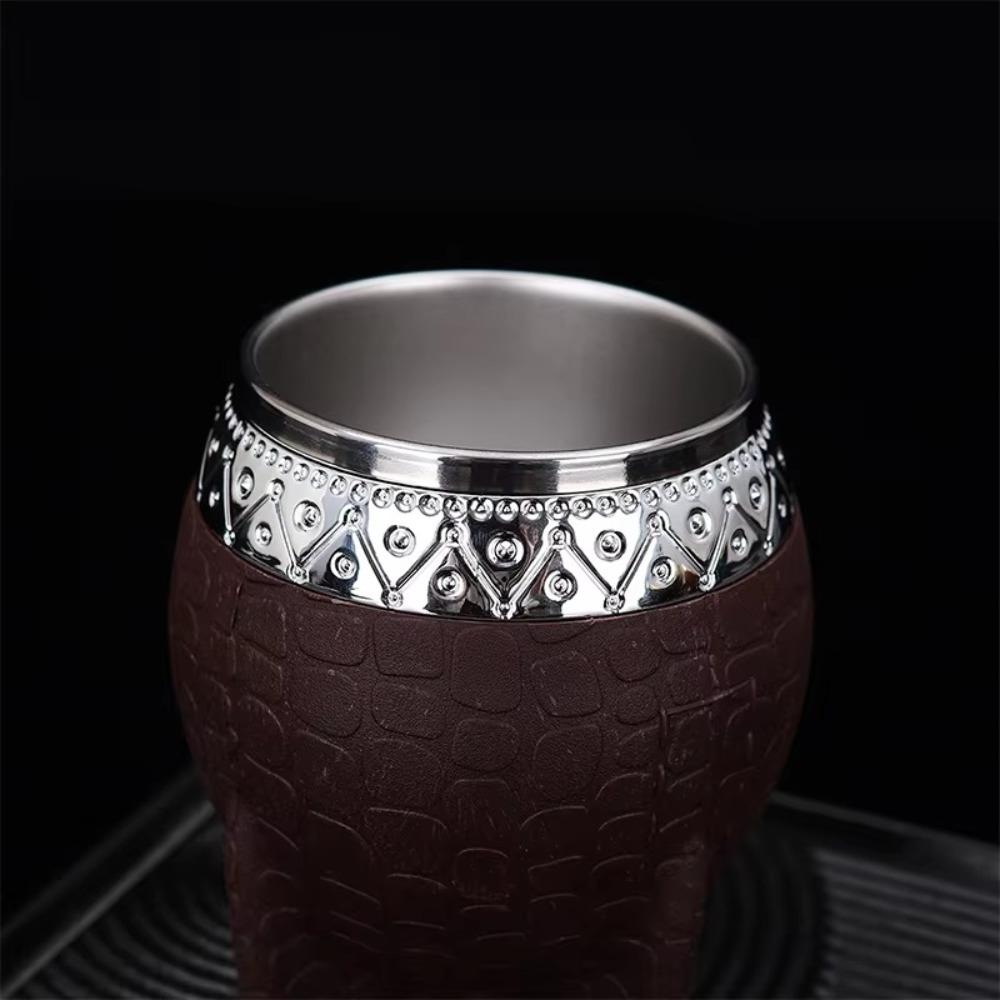 Double-layer Insulated Cup Stainless Steel Eggshell Cup High Quality Mate Cup  Gifts