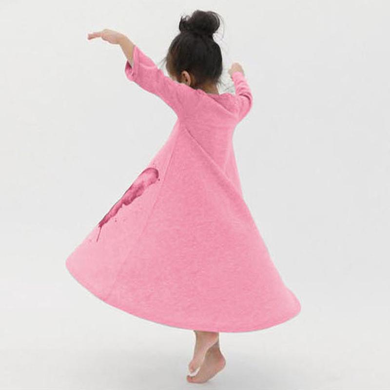 Mädchen-Schmetterlings-Malerei-Kleid für Kinder, Tanz-Party-Kleider, Kleidung im Alter von 3–10 Jahren