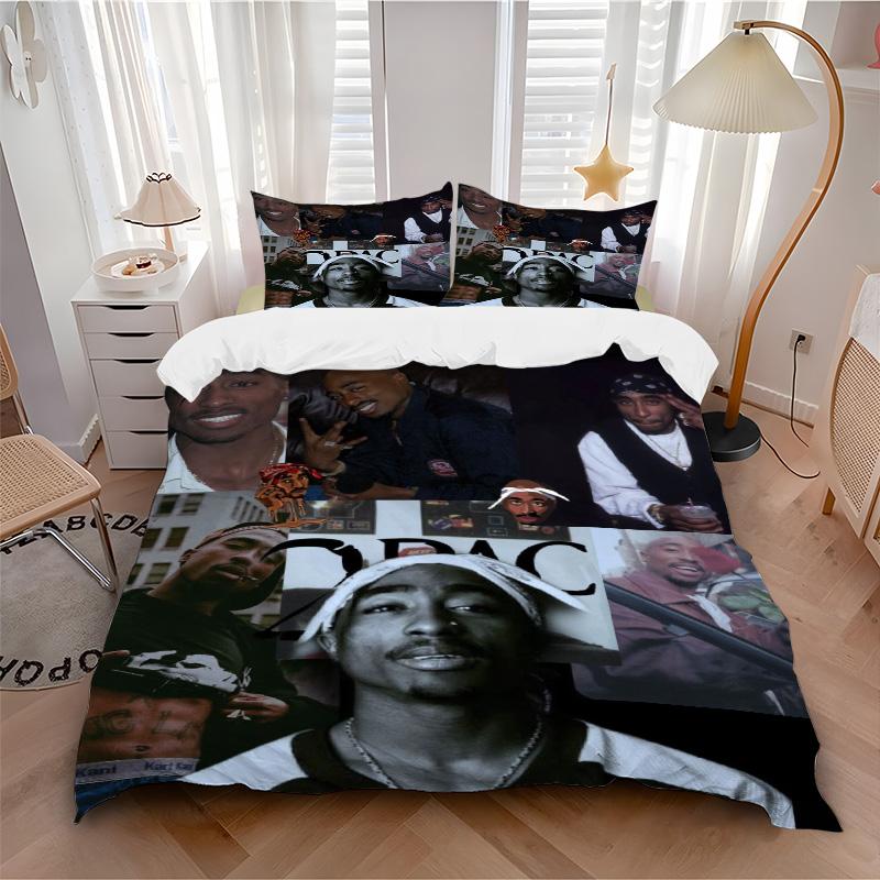 Rap Legend Bedding 3 Piece Set Hd Print Duvet Cover Pillowcases For Teens Adult Bedroom Decoration Christmas Gift C9211169